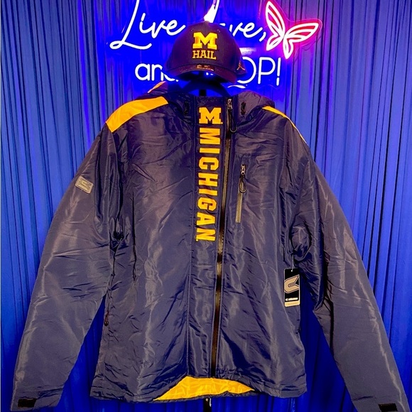 🐺 UofM Wolverine’s Colosseum “The One” Full Zip Heavyweight Jacket, NWT 🐺 - Picture 5 of 10